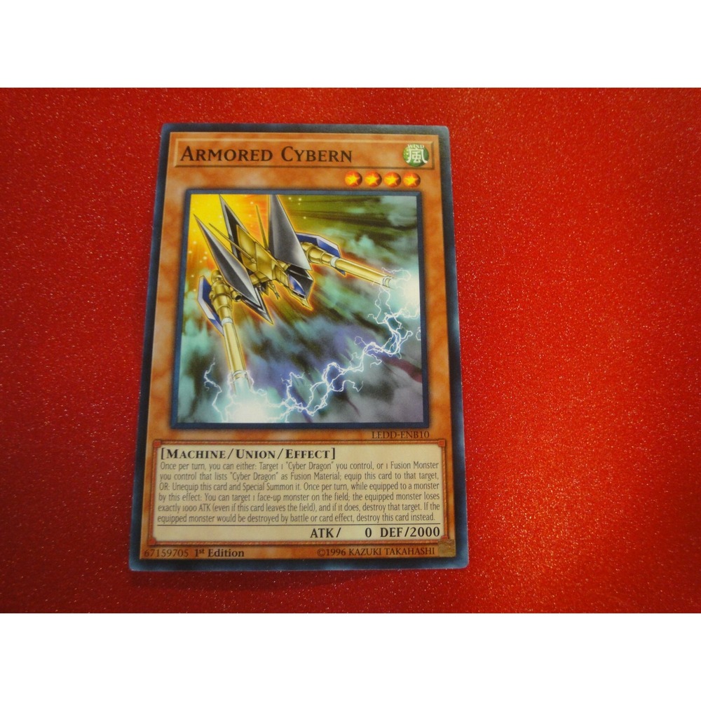 YuGiOh trading‎ card game 1st edition armored cybern machine Union effect 1996